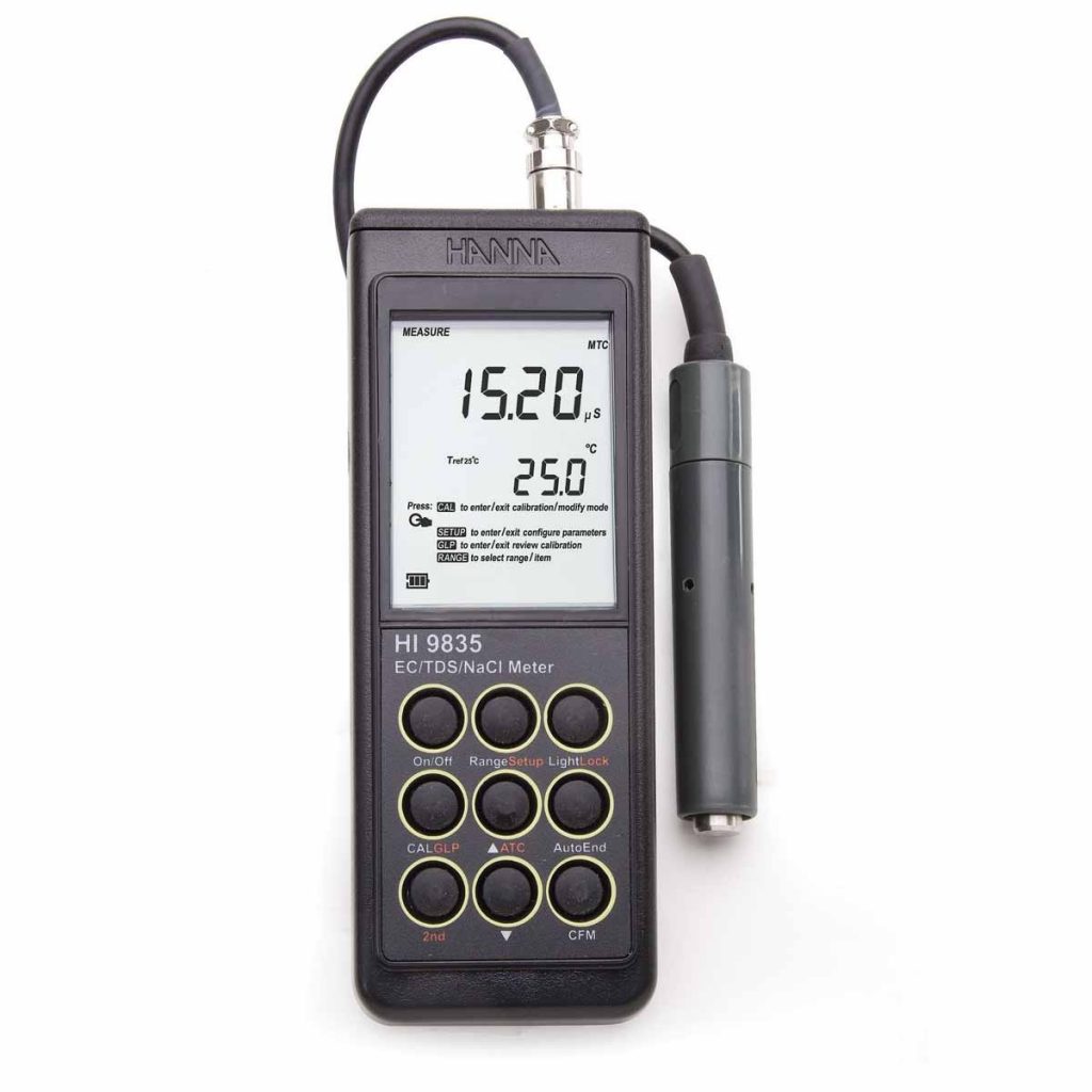 HI9835 Portatif EC / TDS / NaCl / ° C Ölçer